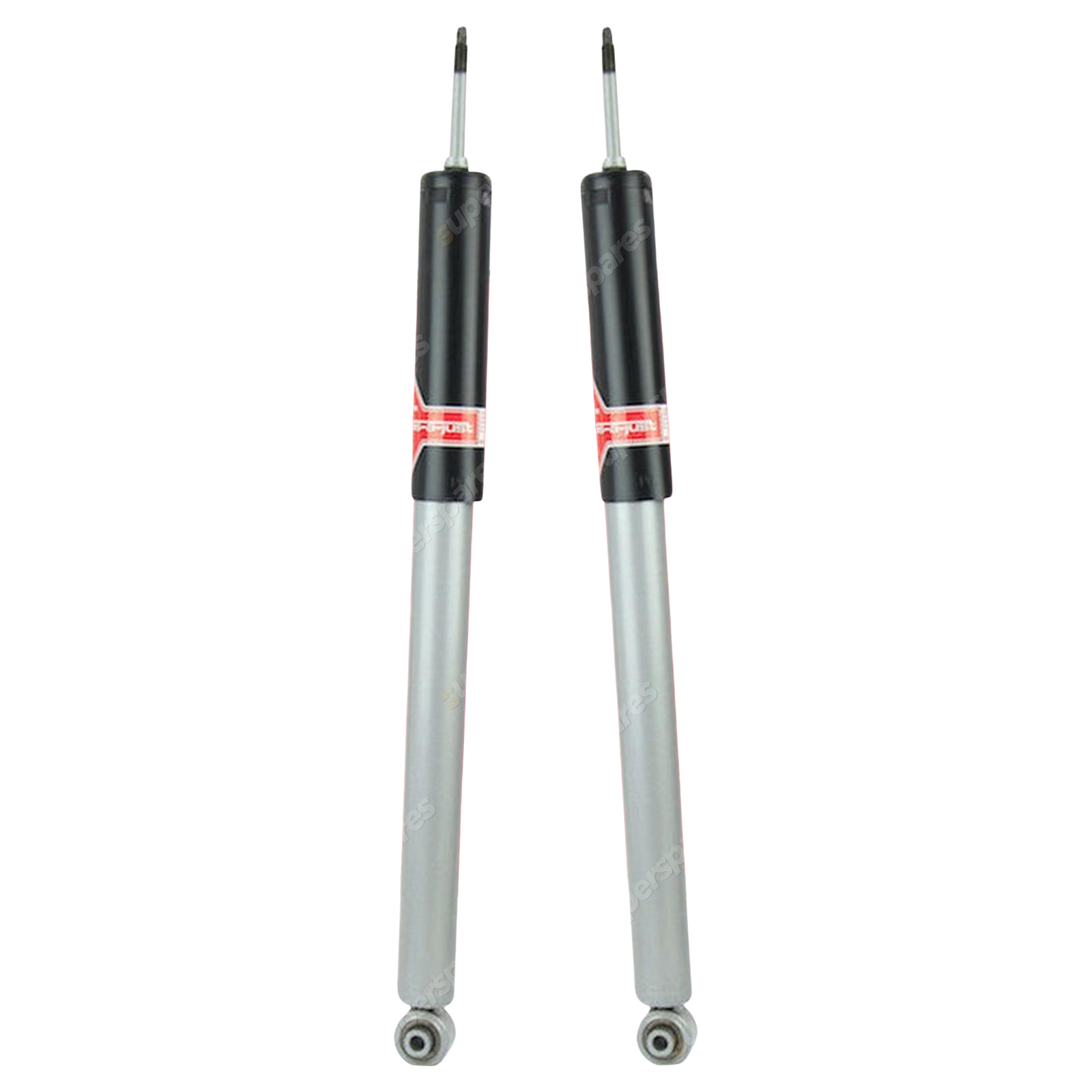 2x Rear KYB Gas-A-Just Shocks for Mercedes Benz W210 E Series Excl. Sport Susp