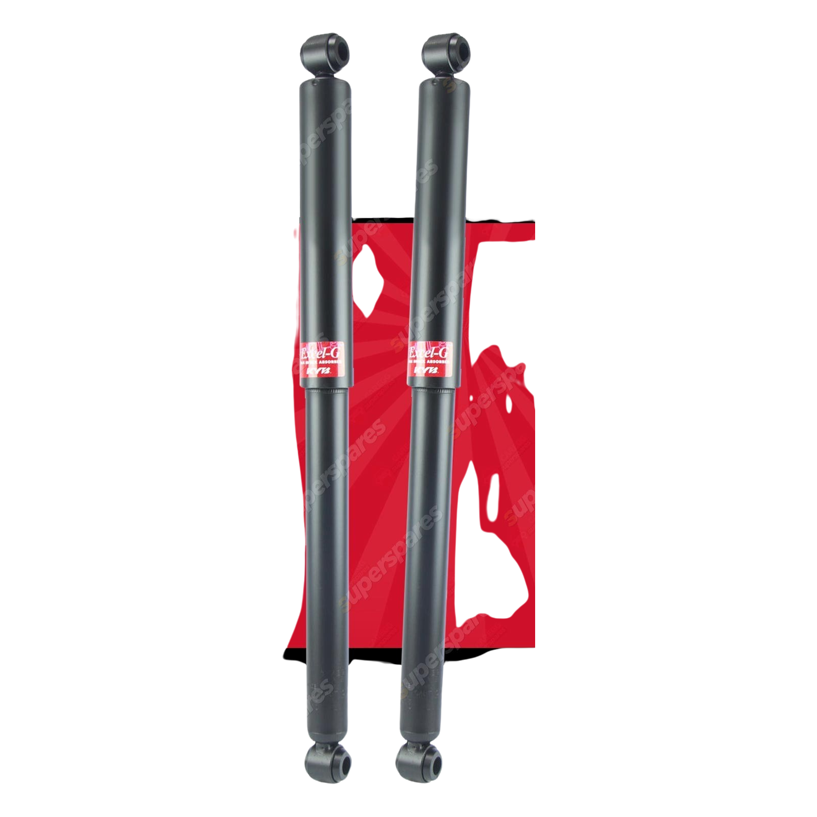 2x Rear KYB Excel-G Shock Absorbers for Mitsubishi Triton MK 4WD RWD 96-06