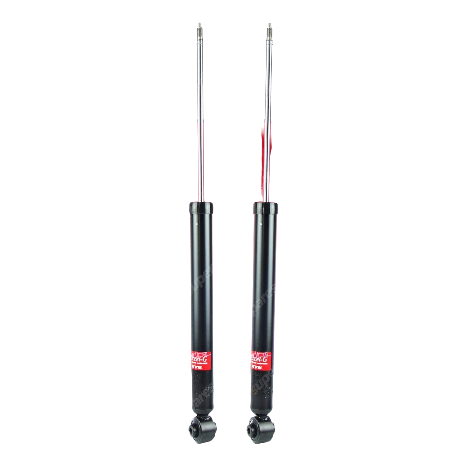 2x Rear KYB Excel-G Shock Absorbers for Volkswagen Polo 9N 6R 6C I4 DT4 FWD