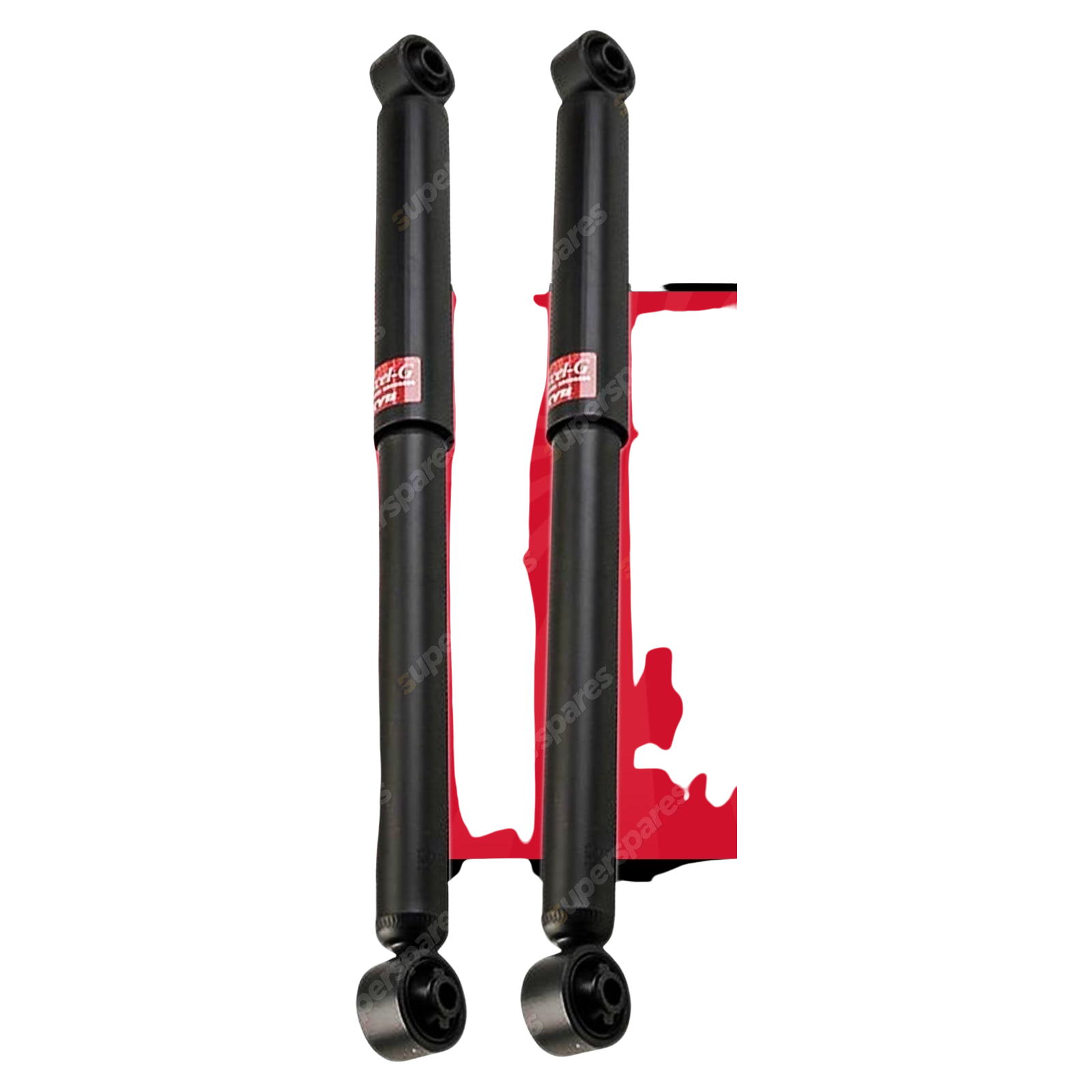 2x Rear KYB Excel-G Shock Absorbers for Nissan Navara D22 4WD All Styles 01-on