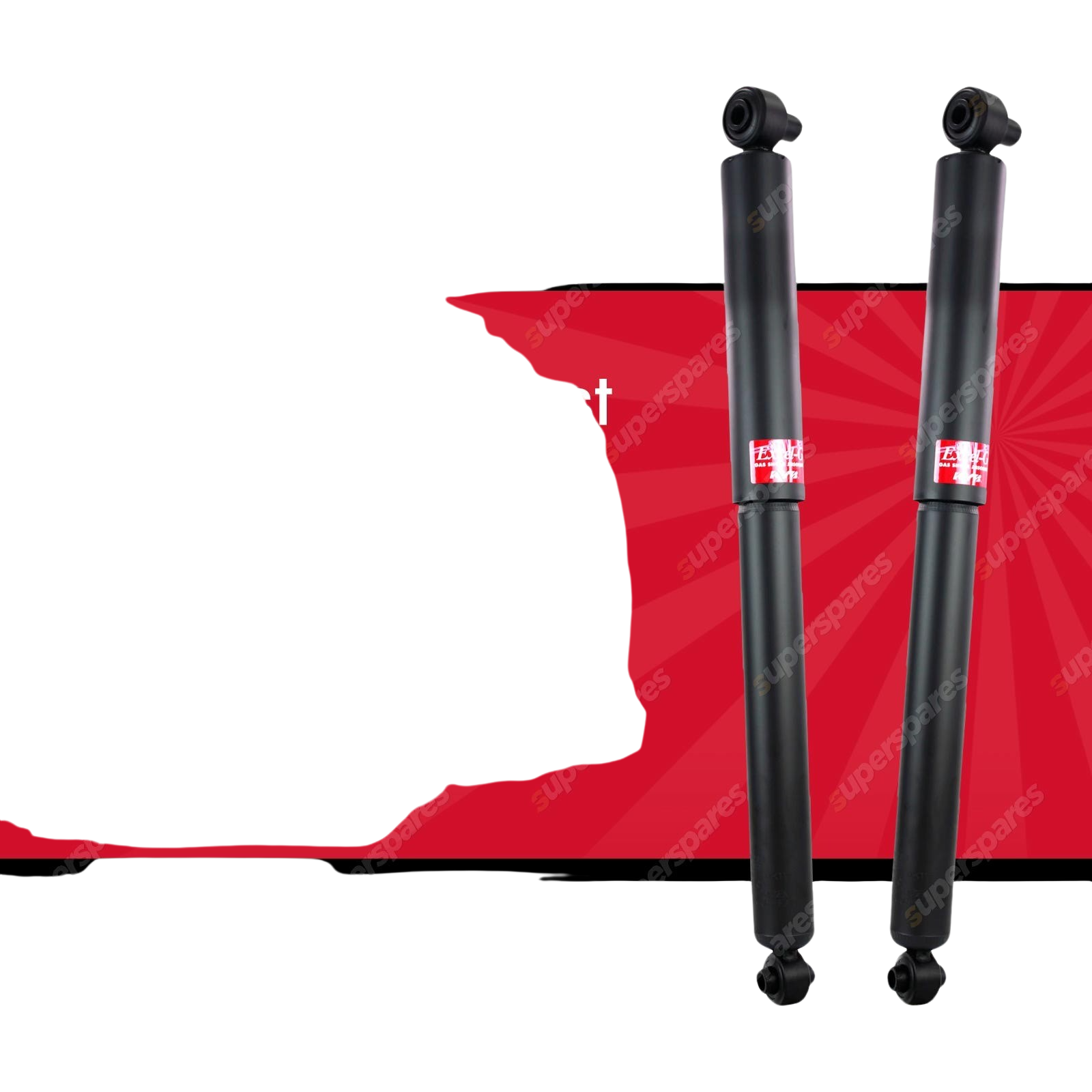 2x Rear KYB Excel-G Shock Absorbers for Ford Transit VM 2.4 RWD Van 06-12