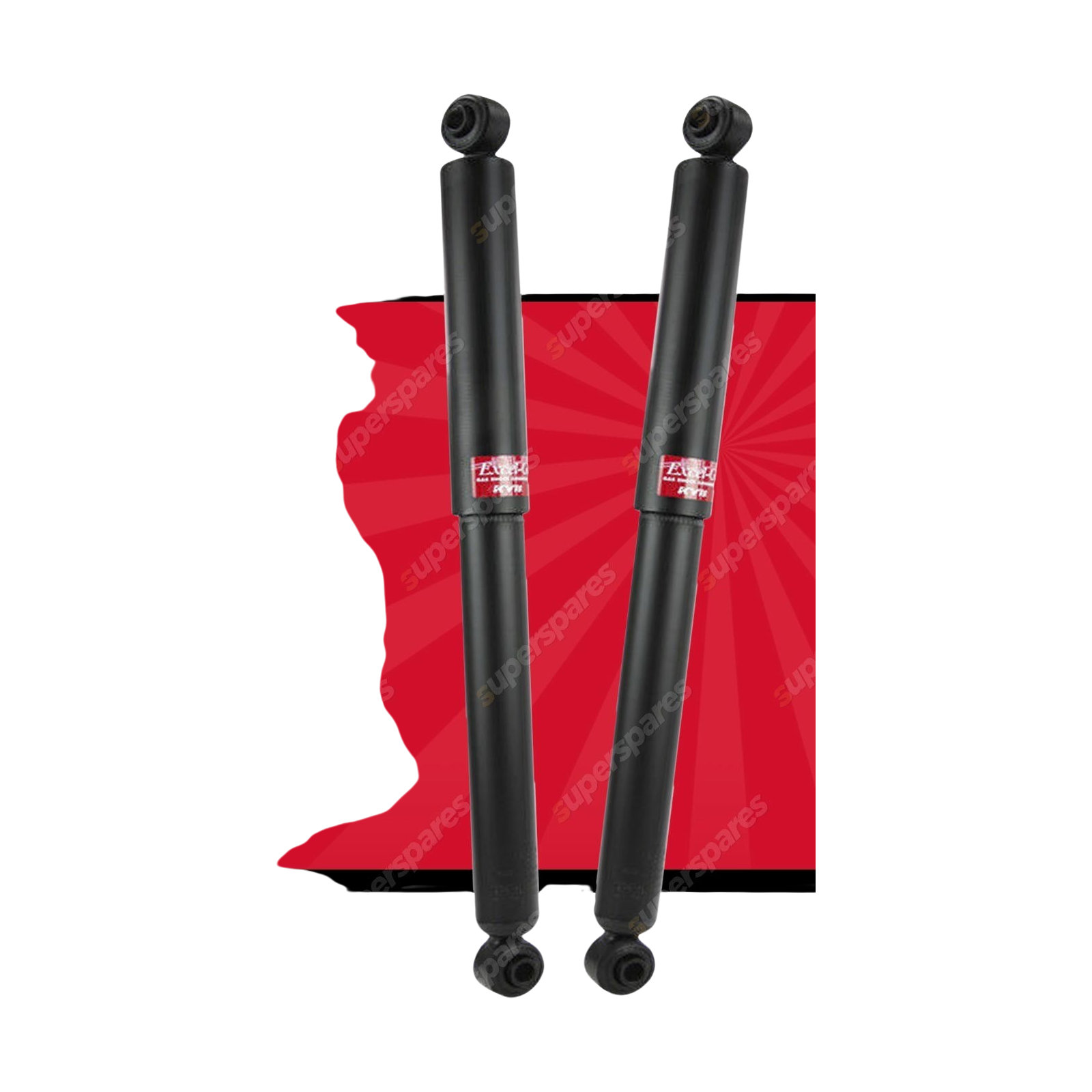 2x Rear KYB Excel-G Shock Absorbers for Chevr Silverado 2500 6.6 4WD Utility