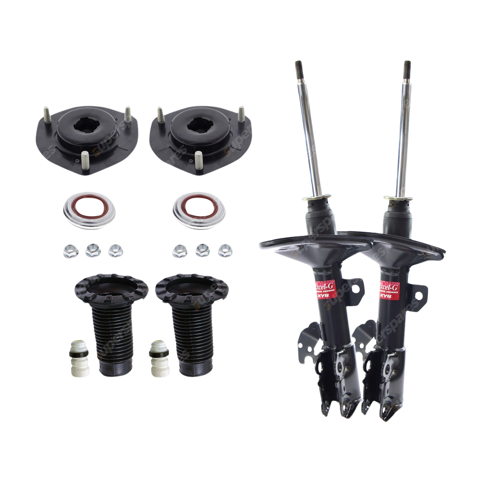 Front KYB Strut Mount Protection Kit for Toyota Aurion GSV40R Camry ACV40R AHV40