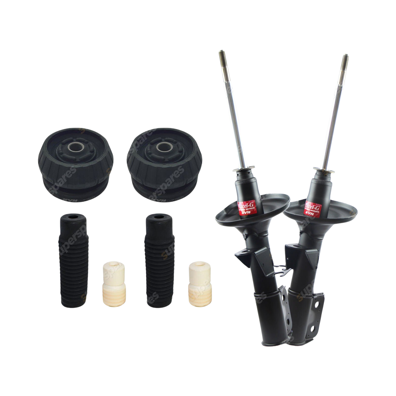 Front KYB Shocks Strut Mount Protection Kit for Toyota Lexcen VR VS Sedan Wagon