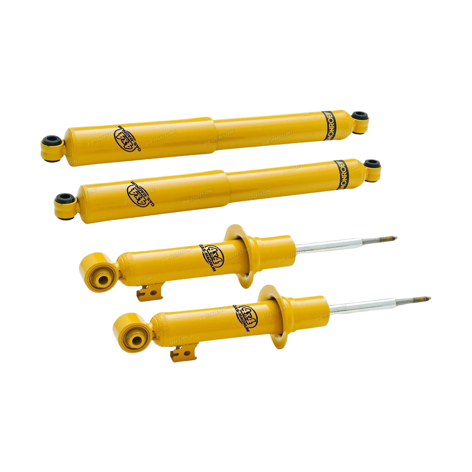 Monroe F + R Gas Magnum TDT Shock Absorbers for Nissan Navara D40 RX ST-X 4WD