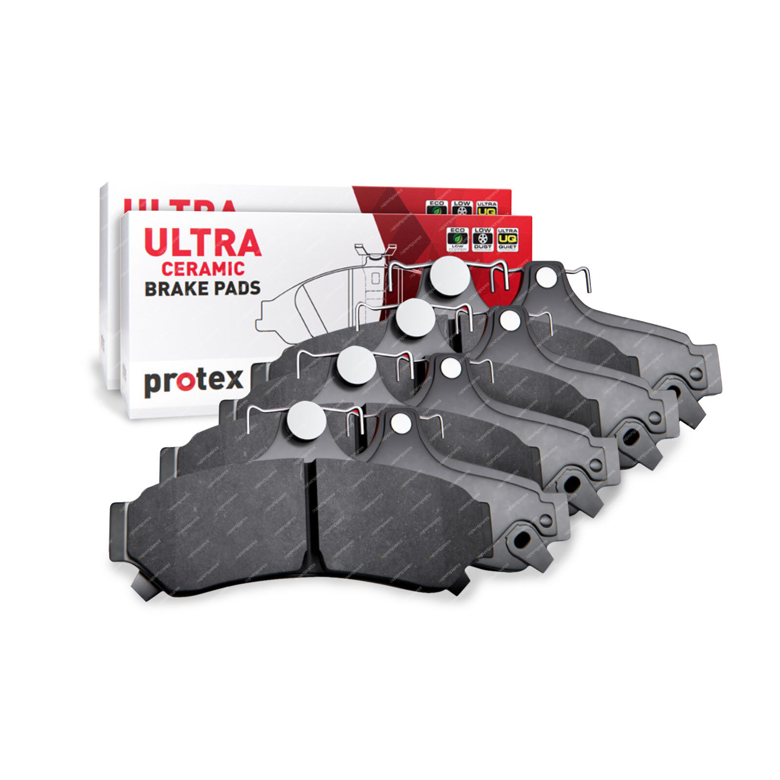 8x F + R Protex Ultra Brake Pads for Ford Falcon Fairmont EA EB ED EF EL XR6 XR8