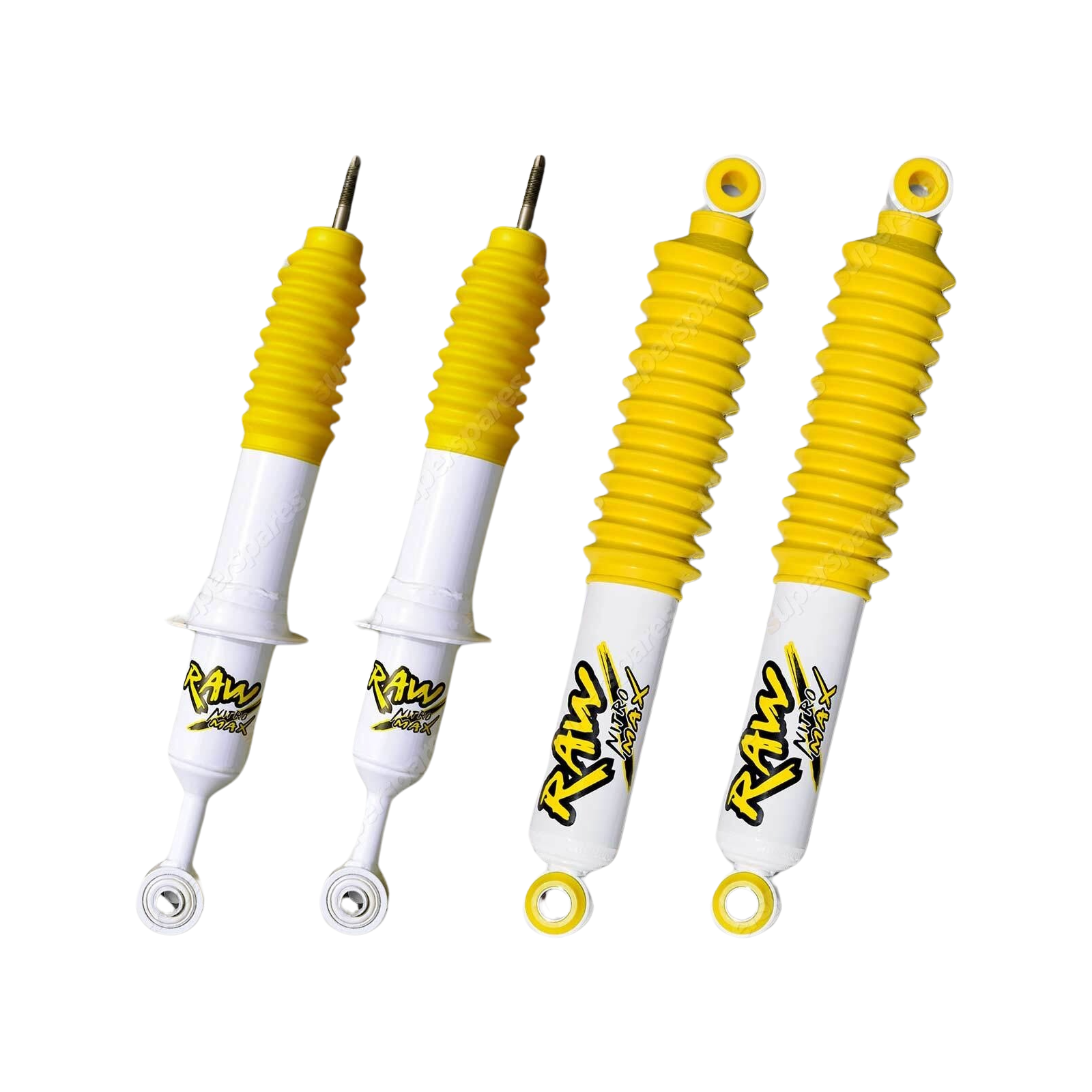 F + R 50mm RAW 4x4 Nitro Max Shock Absorbers for Foton Tunland Ute Dual Cab