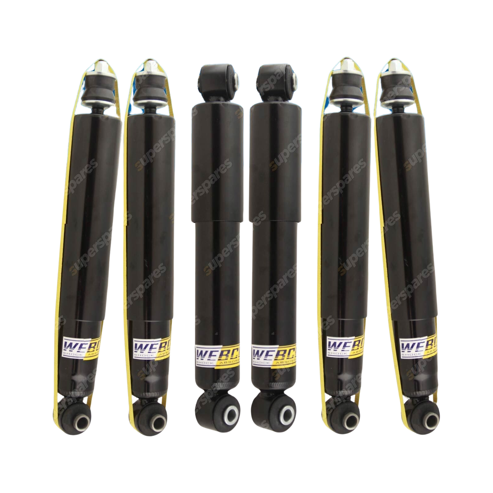 6 x Front Rear Webco HD Pro Shock Absorbers for FORD BRONCO 4WD quad susp Wagon