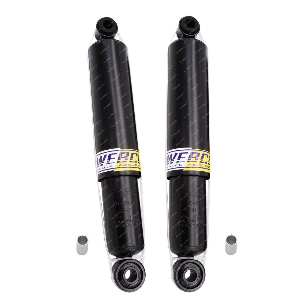 2 Rear WEBCO Pro HD Shock Absorbers for MITSUBISHI CHALLENGER PB 2.5 4WD 09 ON