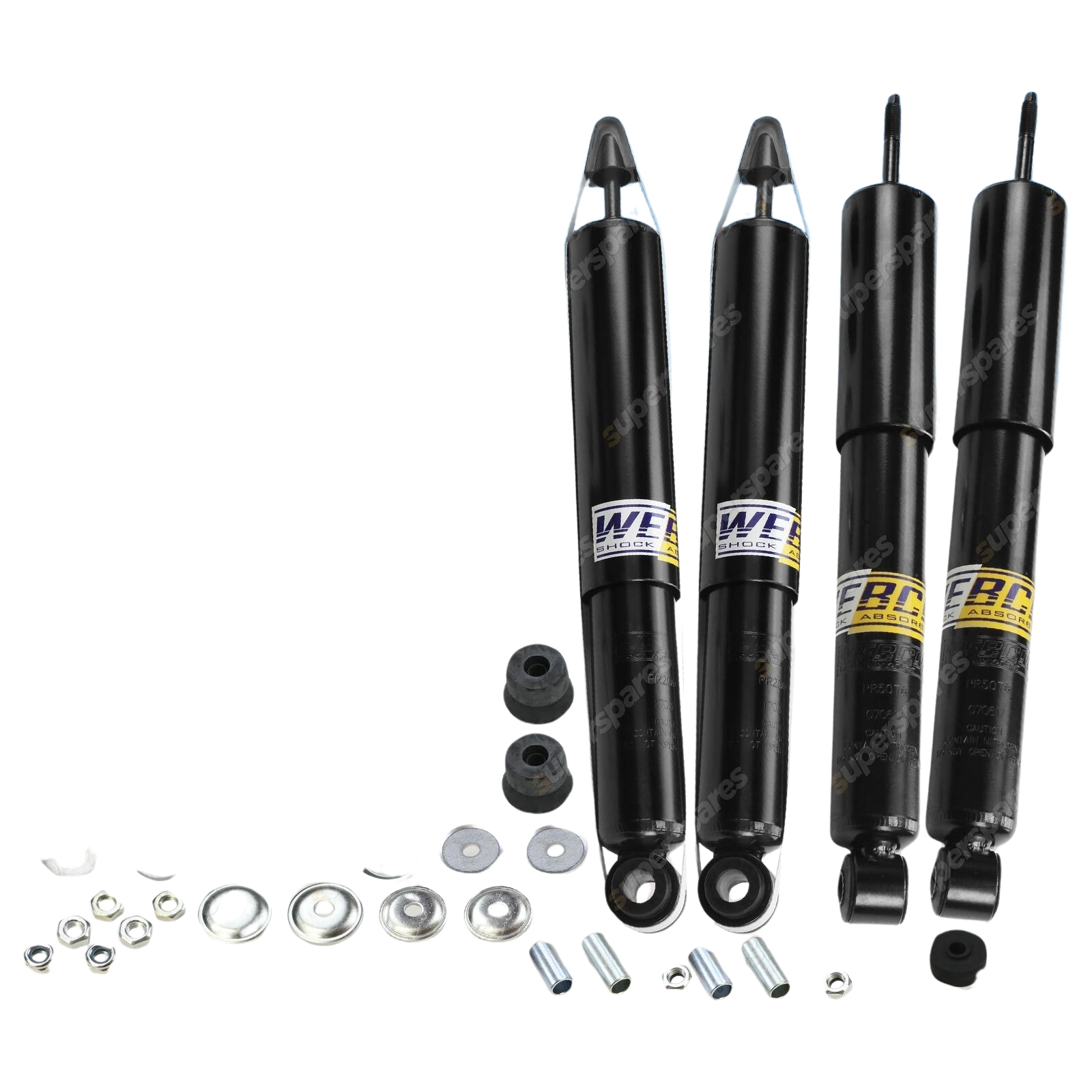 Front + Rear Webco Pro Shock Absorbers for DAIHATSU FEROZA F300 4WD Wagon 88-92