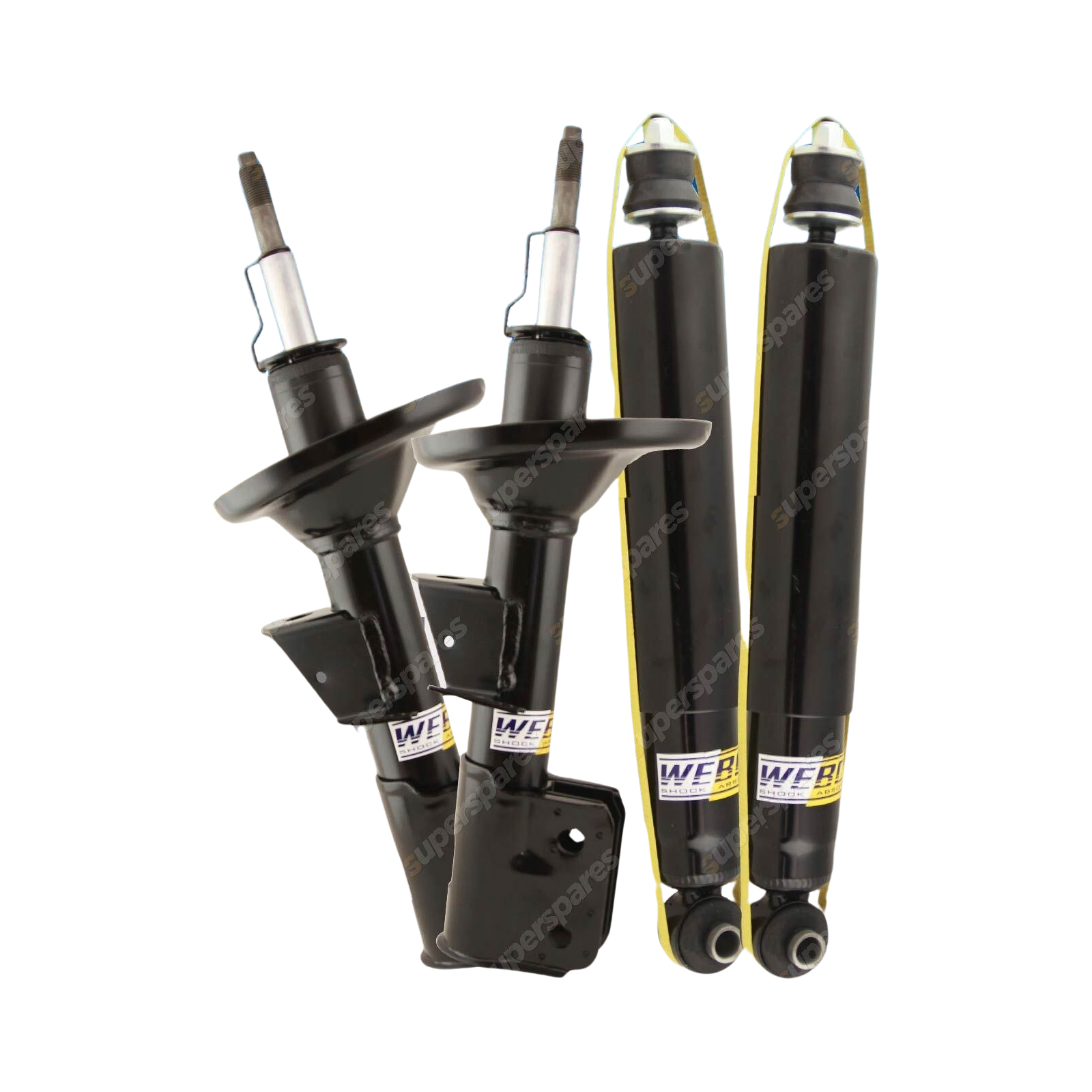 Front + Rear Webco Max Shock Absorbers for FORD FOCUS LS LT 2.0 Sedan Hatch