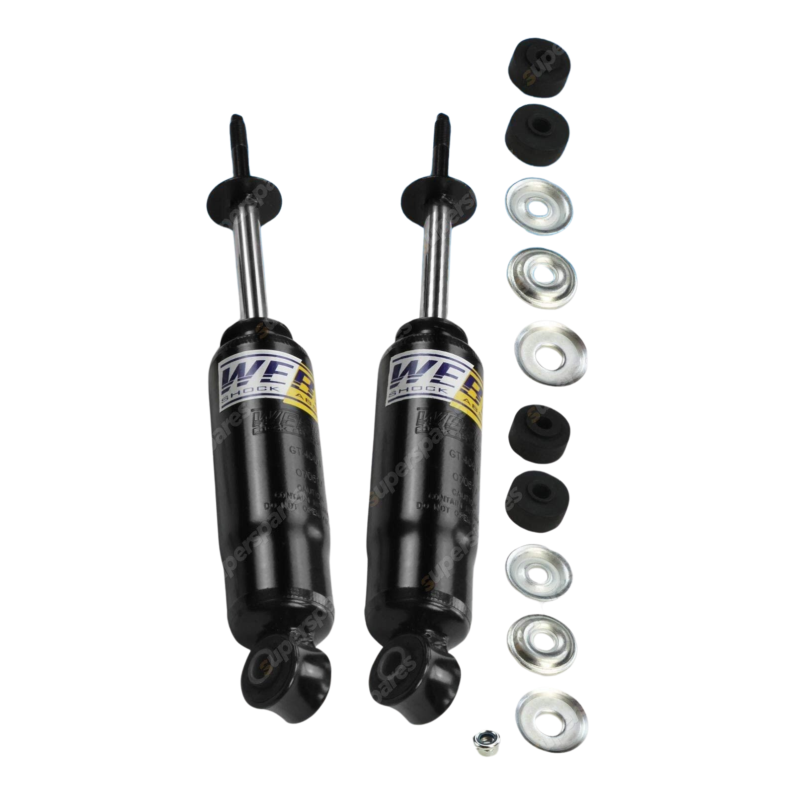 Pair Front Webco HD Pro Shock Absorbers for NISSAN NAVARA D22 4WD Ute 97-on