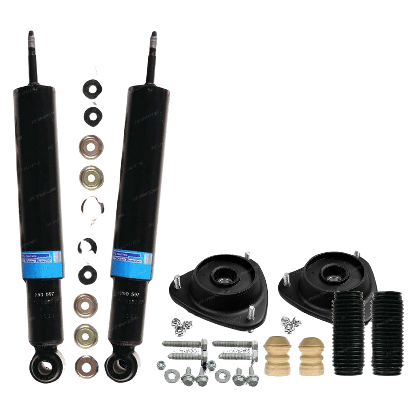 Rear Sachs Shock Absorber Mount Bump Stop Kit for Skoda Superb Sports Suspen