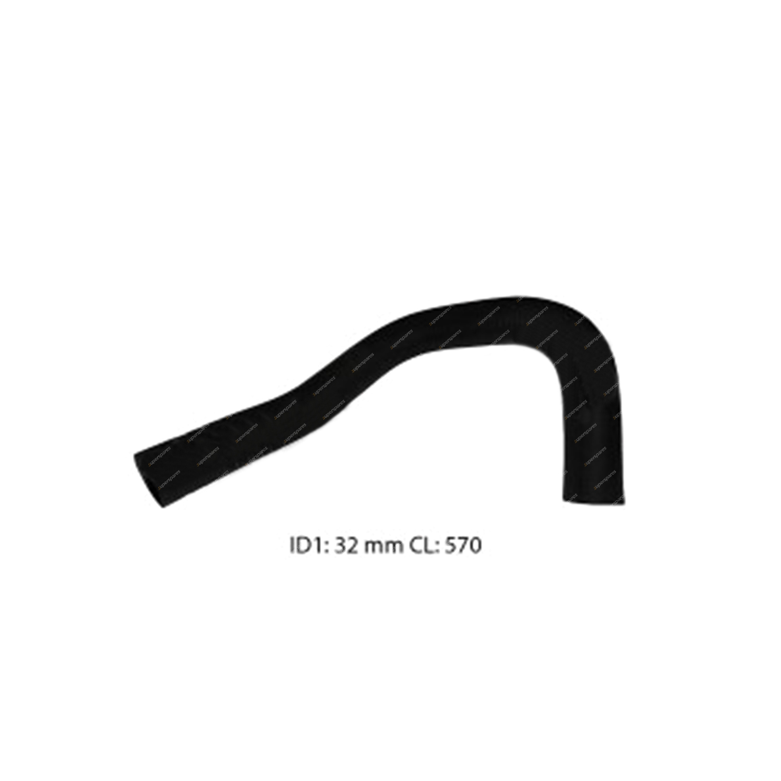 Superspares Lower Radiator Hose for Nissan Skyline R30 TI 2.0L 2.4L 1981-1986