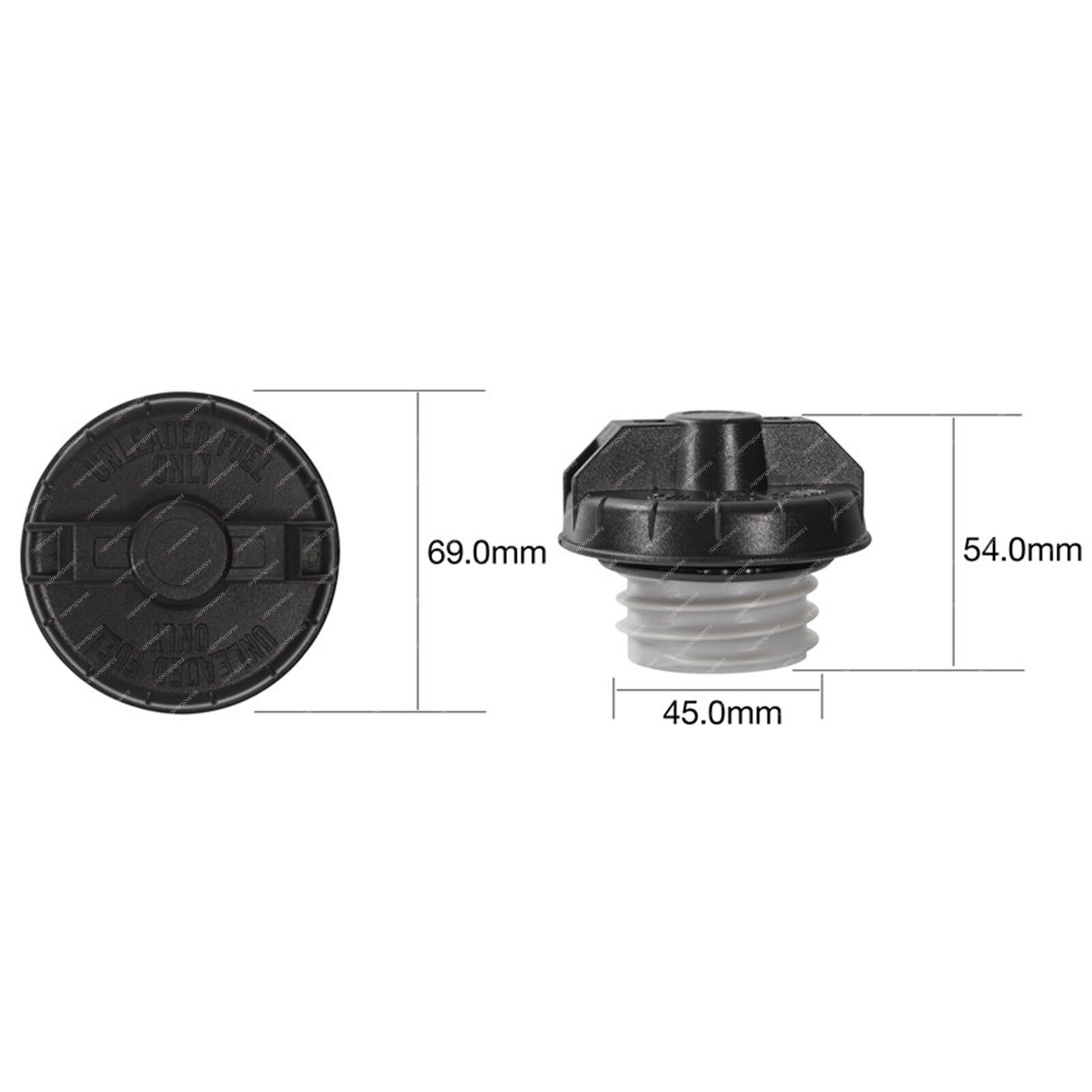 Tridon Non Locking Fuel Cap 45mm for Mercedes MB M-Class S-Class SL SLK Vito