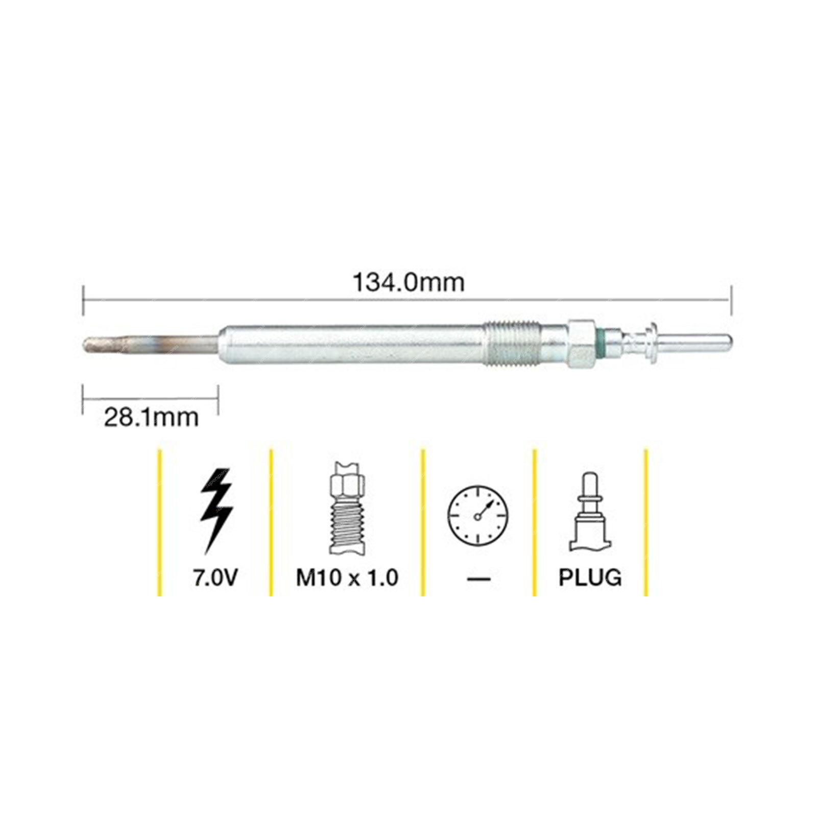 Tridon Glow Plug for Jaguar XK X150 4.2L 8cyl 291kW AJ36 2006-2014