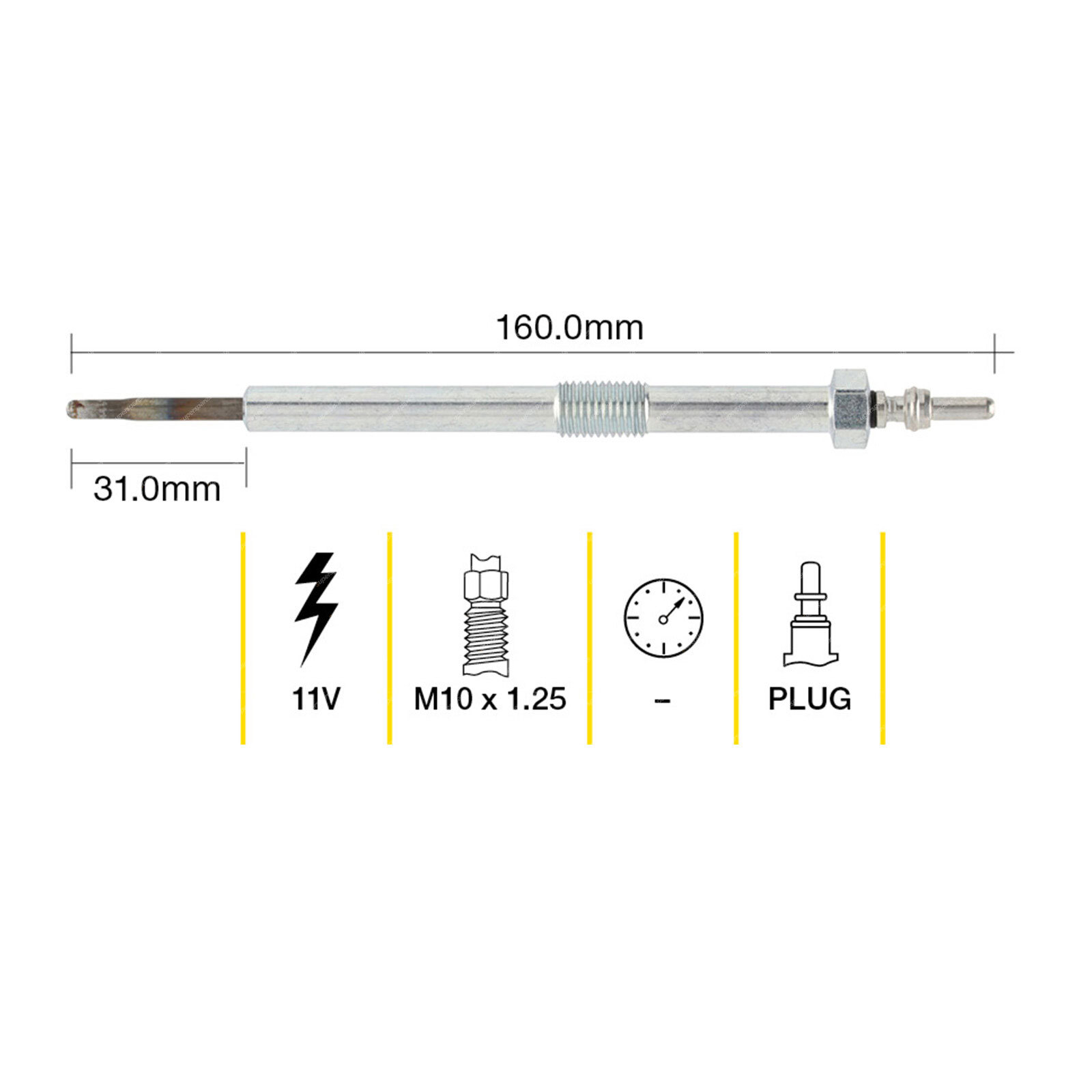 Tridon Glow Plug for Honda CR-V RE 2.2L 4cyl 110kW N22B4 N22B3 2012-2015