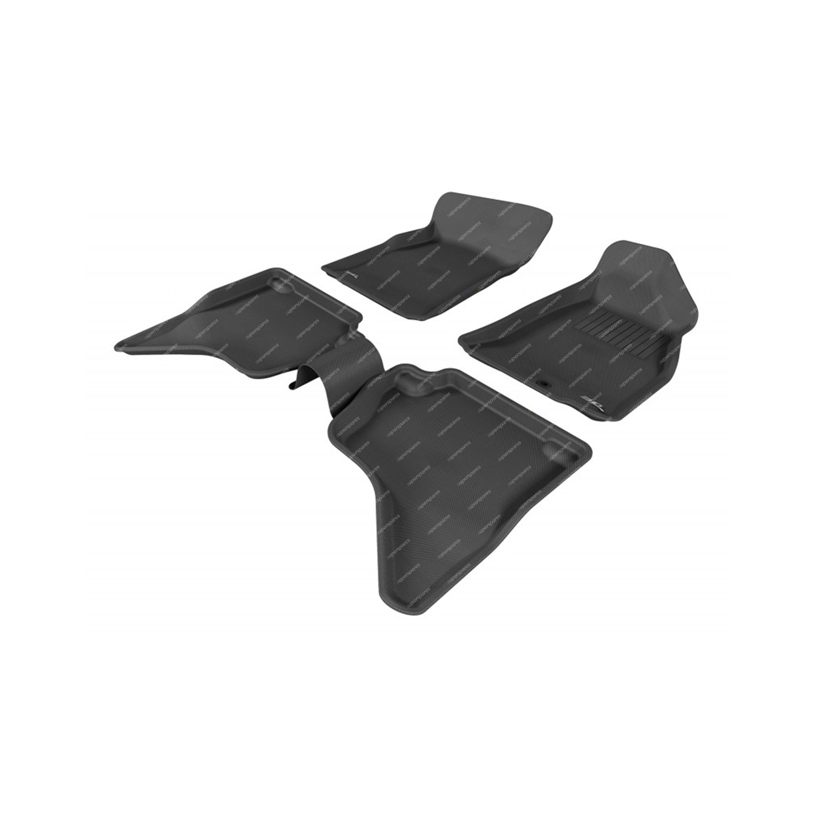 F + R Trufit 3D Rubber Mats Kagu Series for Ford Courier Ranger PJ PK 1999-2011