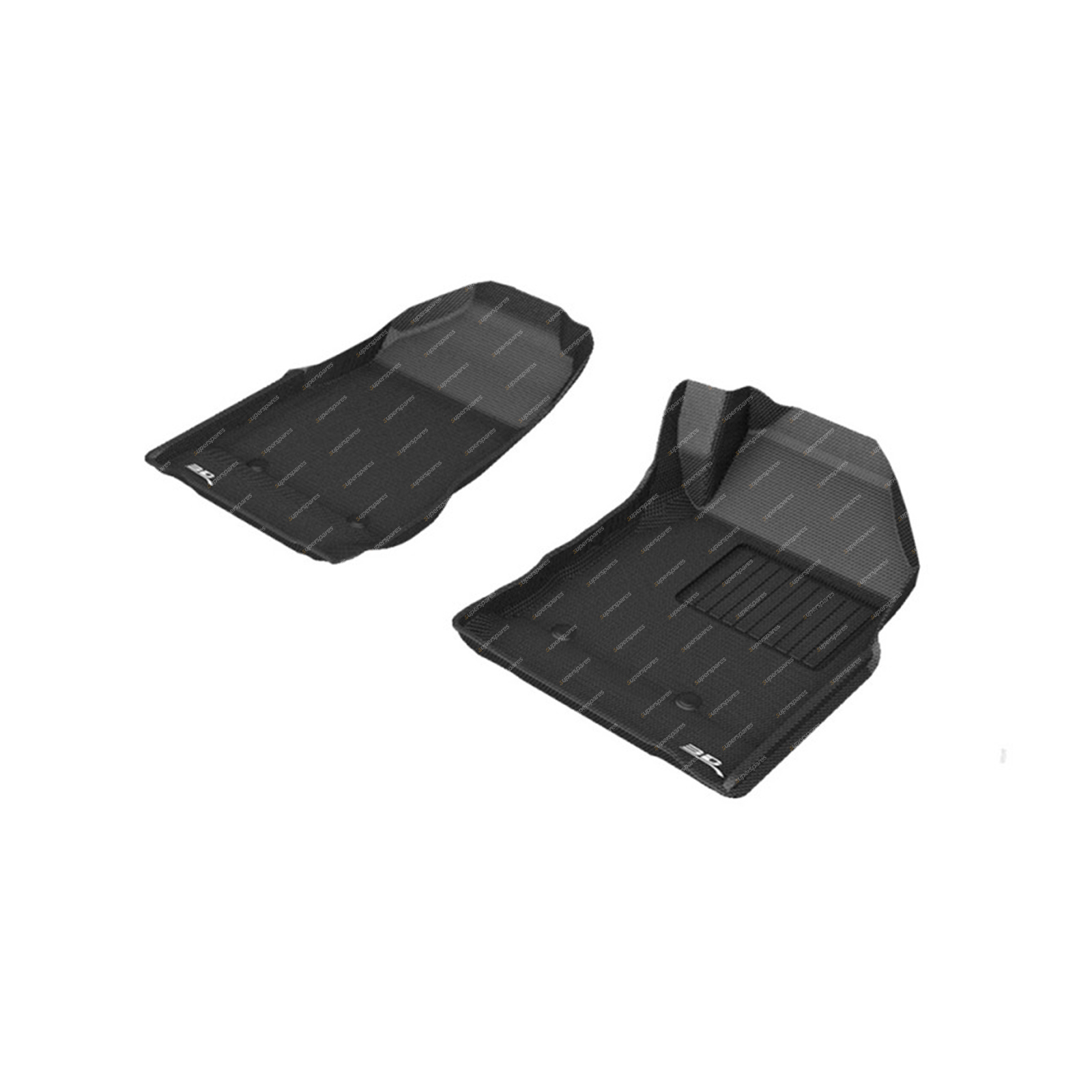 Front Pair Trufit 3D Rubber Mats Kagu Series for Isuzu Mu-X D-Max 2012-2020