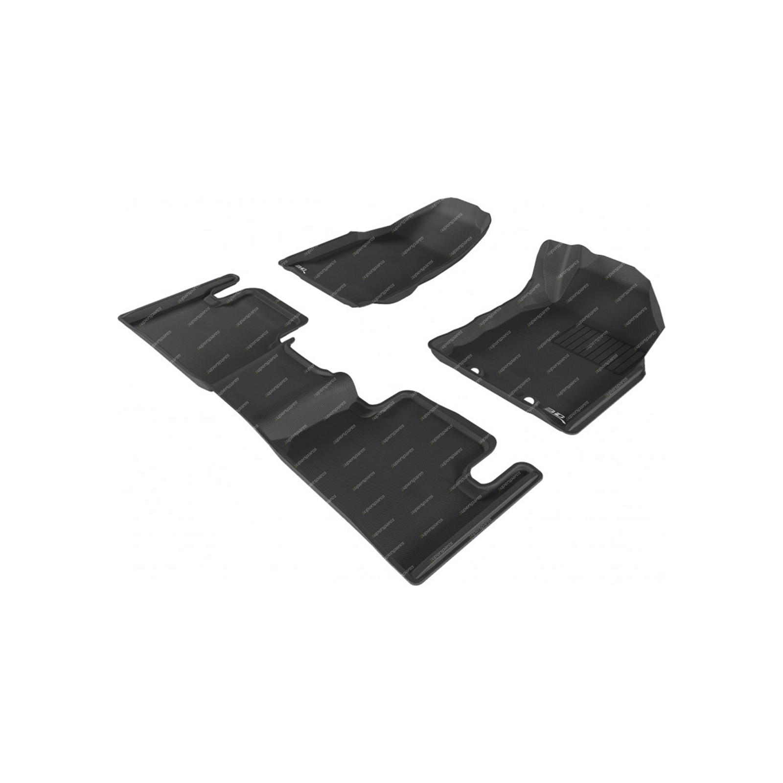 F + R Trufit 3D Rubber Mats Kagu Series for Isuzu D Max Space Cab 2012-2020