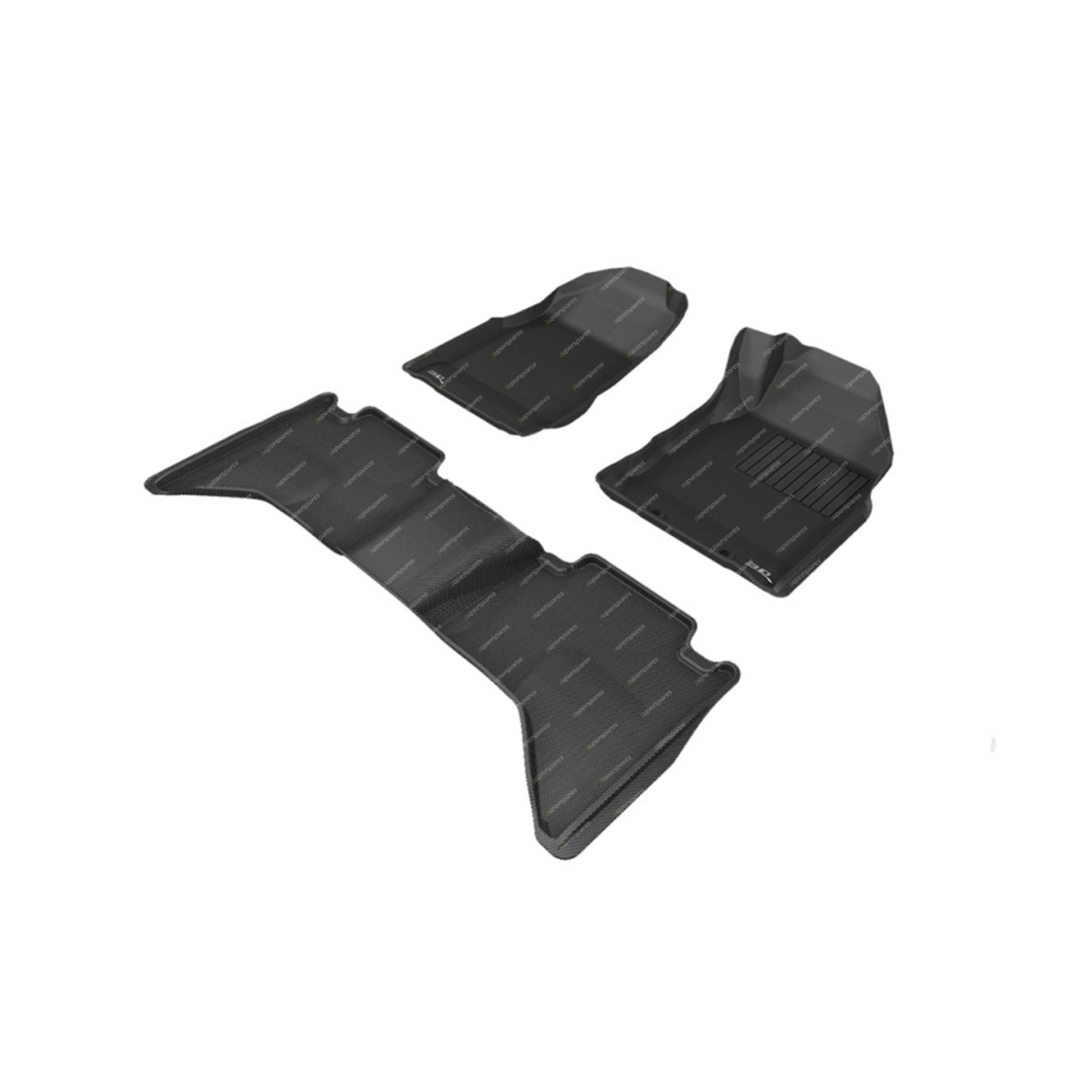 F + R Trufit 3D Rubber Mats Kagu Series for Holden Colorado RG 2012-2015