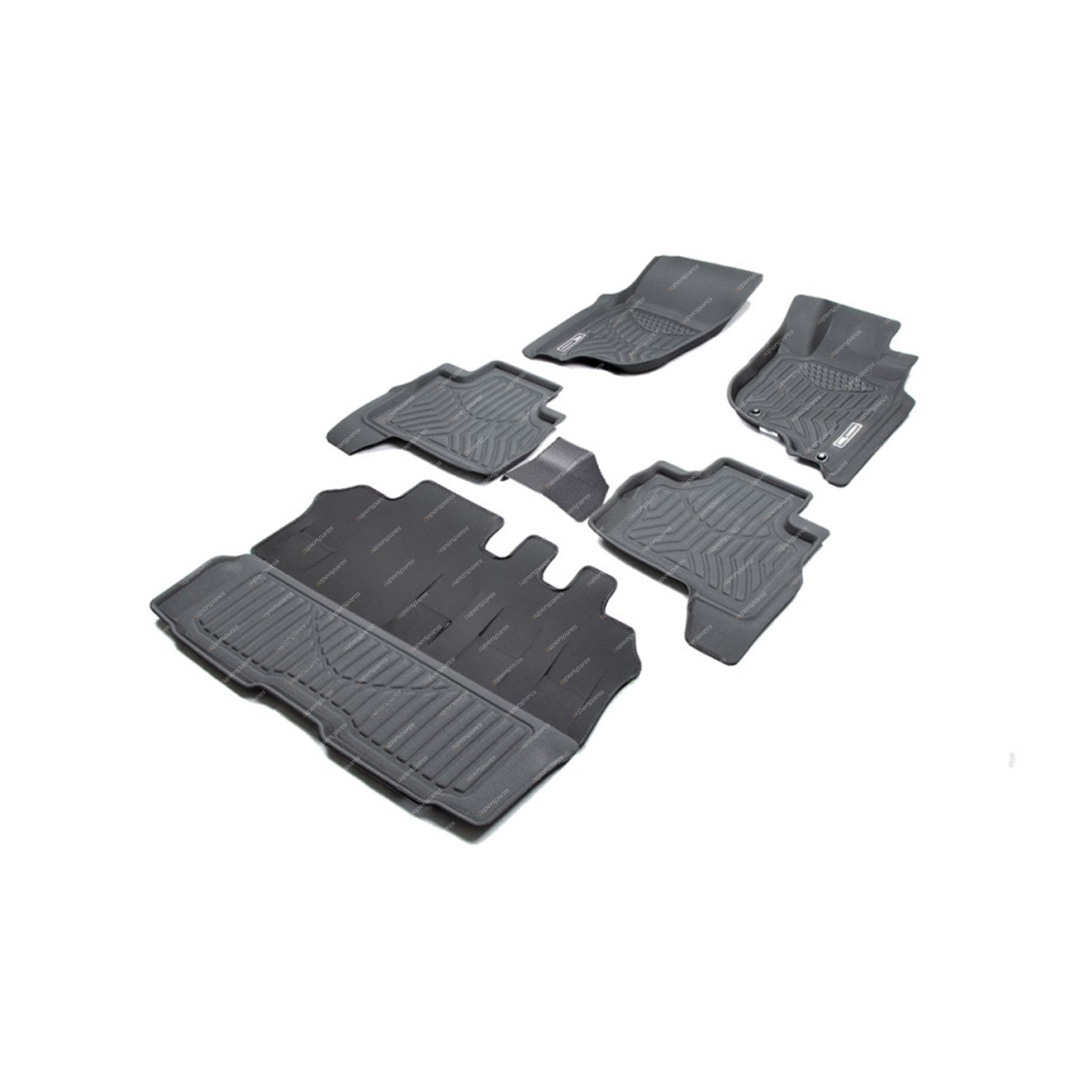 3 Rows Trufit 3D Rubber Mats Maxtrac Series for Mitsubishi Pajero Sport 2015-On