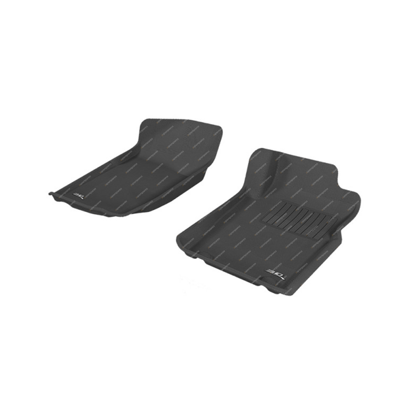 Front Pair Trufit 3D Rubber Mats Kagu for Mitsubishi Triton ML MN 2006-2015