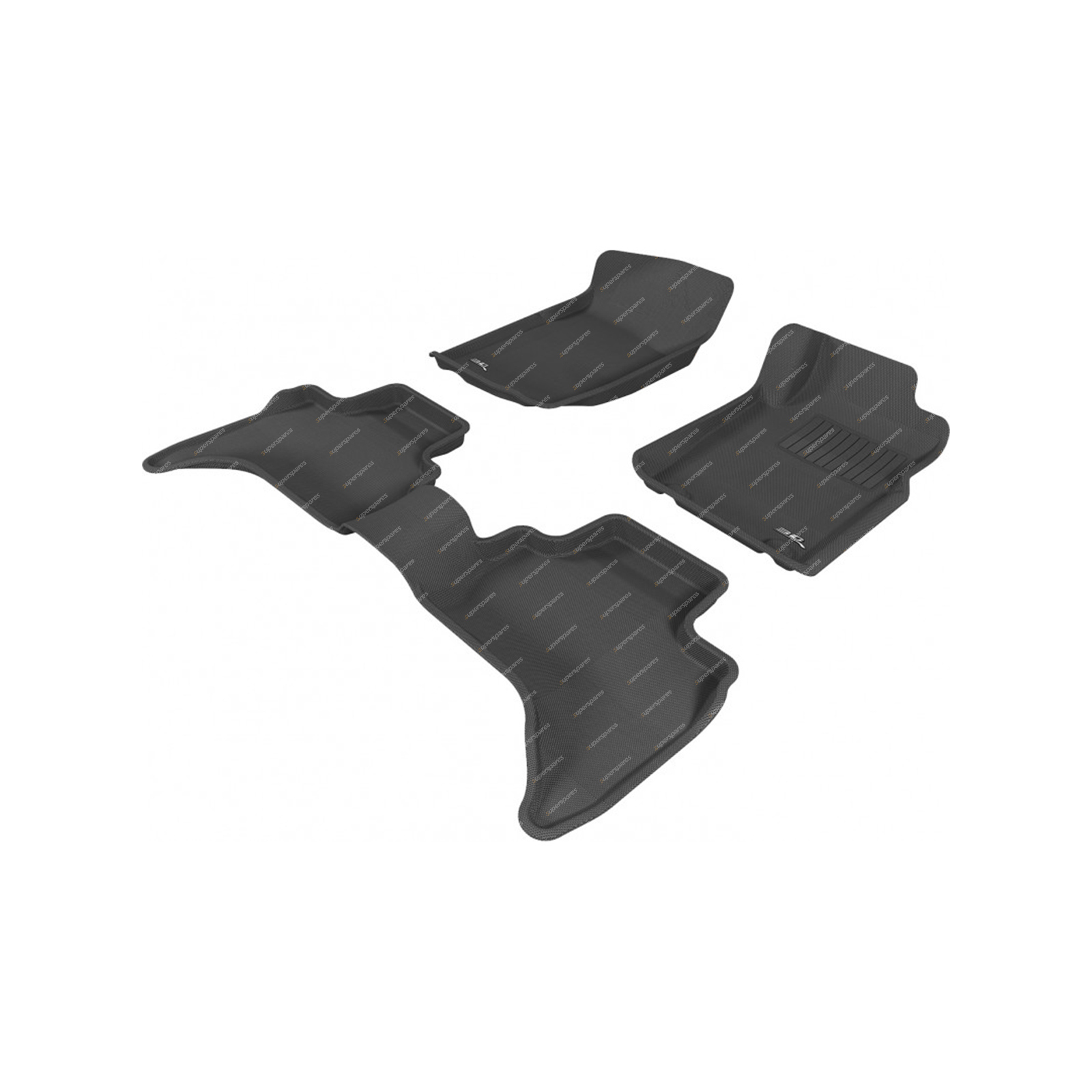 F + R Trufit 3D Rubber Mats Kagu Series for Mitsubishi Triton Dual Cab 2006-2015