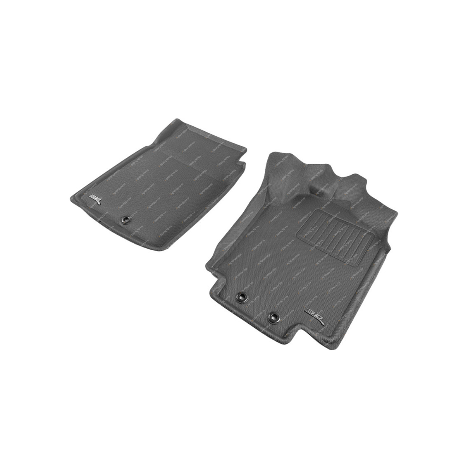 Front Pair Trufit 3D Rubber Mats Kagu Series for Toyota Hiace H300 Van 2020-On