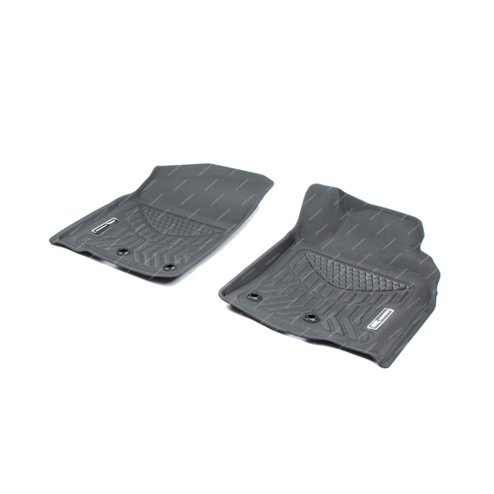 Front Pair Trufit 3D Rubber Mats Maxtrac for Toyota Landcruiser 200 GX GXL 13-21