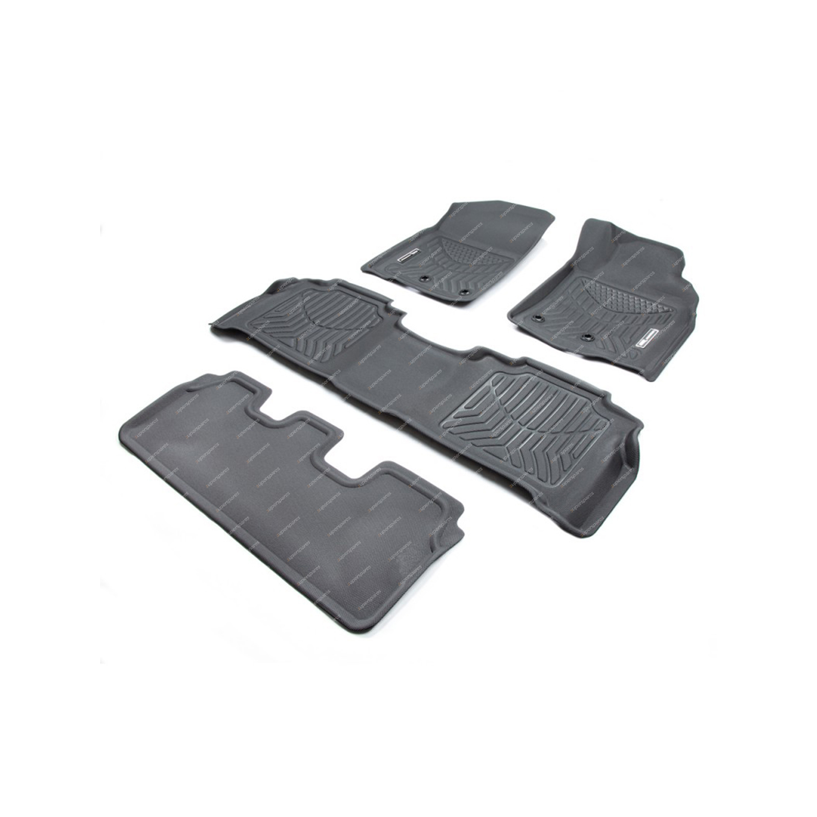 3 Rows Trufit 3D Rubber Mats Maxtrac for Toyota Landcruiser 200 2013-2021