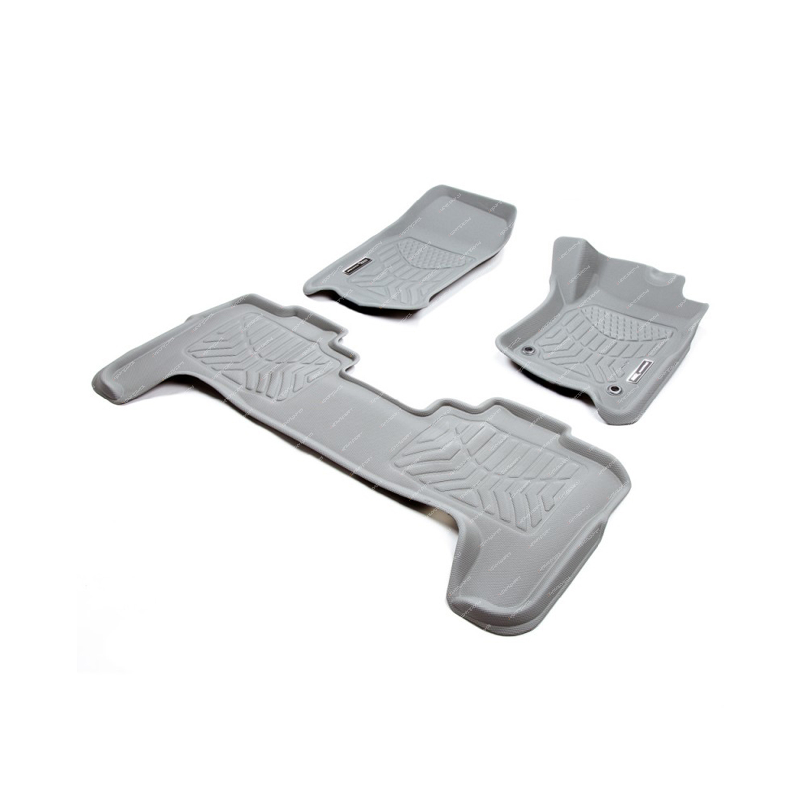 F + R Trufit 3D Rubber Mats Maxtrac for Toyota Landcruiser 76 79 Ser 07-On Gray