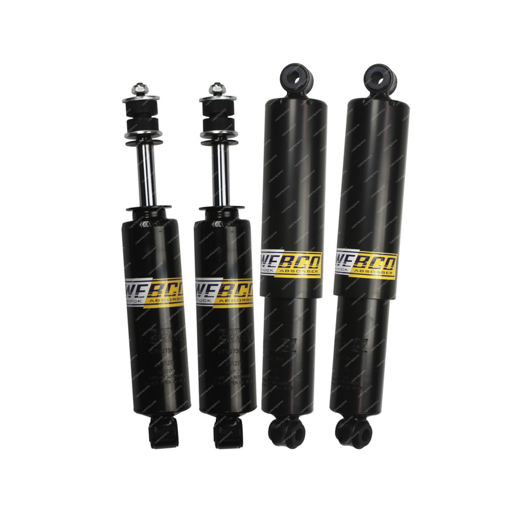 Front + Rear 2" Lift Foam Cell Shock Absorbers for Holden Rodeo R7 R9 RA 96-08