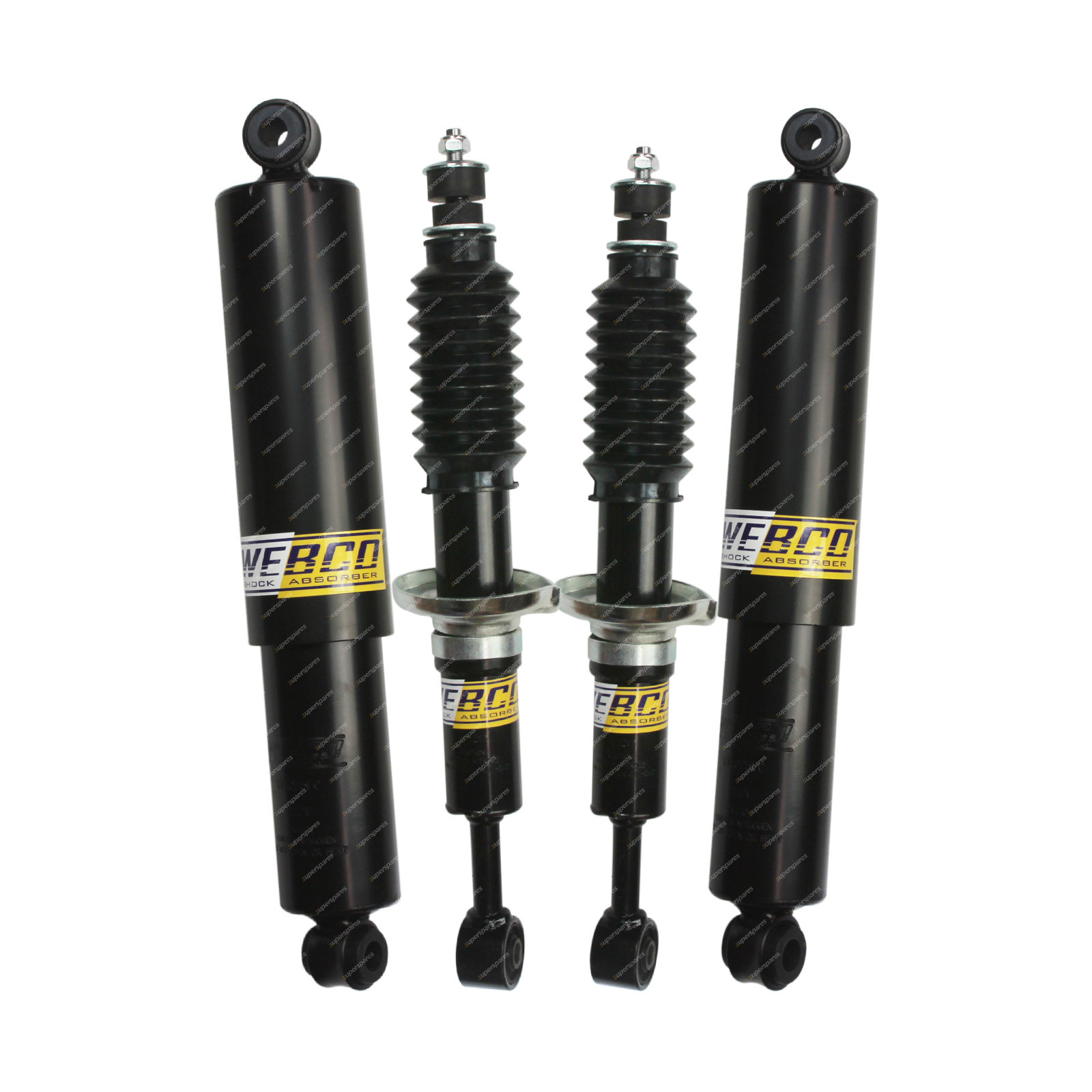 Front Rear 2" Lift Foam Cell Shock Absorbers for Holden Colorado RG 2.8TD 12-on