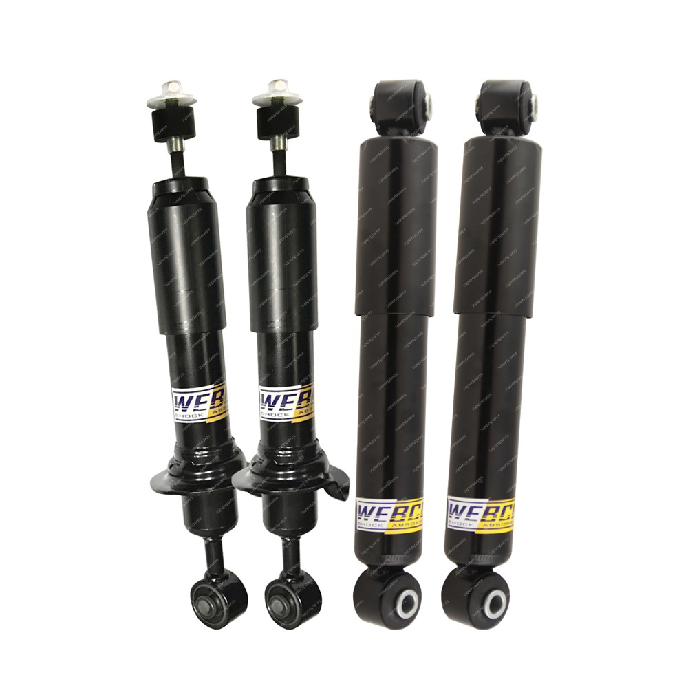 Front + Rear Webco HD Pro Shock Absorbers for FORD RANGER 2.5 3.0 4WD 11-18