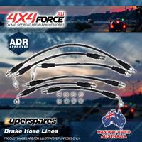 6x Brake Hose Lines Set for Toyota Landcruiser VDJ76R 4.5L Without ABS