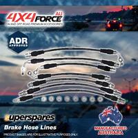 7x Brake Hose Lines Set for Toyota Landcruiser VDJ78R VDJ79R 4.5L With ABS