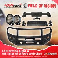 4X4FORCE Armor Bumper Bullbar Skid Plate & LOOP Light for Isuzu D-MAX 12-16