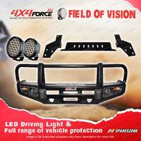 4X4FORCE Armor Bumper Bullbar Skid Plate & LOOP Light for Isuzu D-Max 18-on