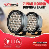 Pair 4X4FORCE 7 inch Round Driving Lights - 4x4 Off Road Premium Quality