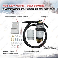 Fuel Manager Diesel Pre-Filter Kit for Isuzu D-MAX MU-X 3.0L 4JJ1TCX I4 16V
