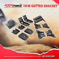 4X4FORCE 15cm Gutter Bracket for Aluminium Roof Rack Flat Platform