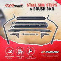 4X4FORCE Side Steps Brush Rail Bars Rock Sliders for Volkswagen Amarok Dual Cab