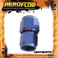 Aeroflow Stepped Female Coupler Pipe Fitting Blue/Red Finish - 8 AN to - 10 AN