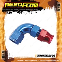 Aeroflow 90 Degree Tube To Female Adapter Fittings Blue/Red 1/4" to -4 AN