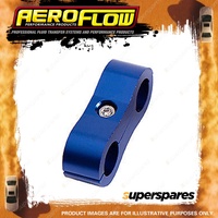 Aeroflow Billet Dual Hose Separator for Fuel Oil Line Blue Finish -3 AN