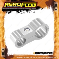 Aeroflow Stepped Billet Dual Hose Separator for Fuel Oil Lines -6 & -8 Silver