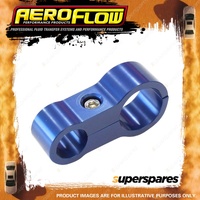 Aeroflow Stepped Billet Dual Hose Separator for Fuel Oil Lines Blue