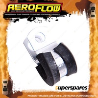 Aeroflow Cushioned P-Clamp to suit 12.6mm 1/2" Hard Line - Silver 5 Packs