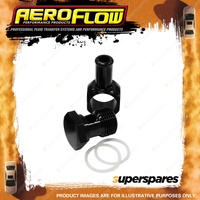 Aeroflow Alloy Banjo With Bolt 5/8" To 3/8" Black for Edelbrock Carb